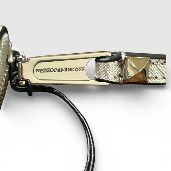Rebecca Minkoff Metallic Silver Wristlet Olivia Tech NWT Style: S182E140-140 - Picture 4 of 11